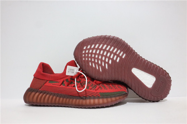 Youth Running Weapon Yeezy 350 V2 Red Shoes 0017